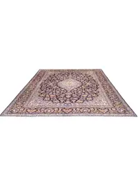 Blå Persien Kashan Patina  435 x 307 cm