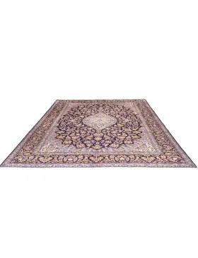 Blå Persien Kashan Patina  435 x 307 cm