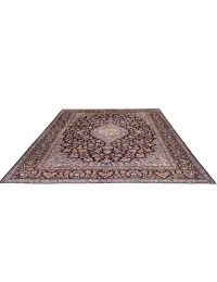 Blå Persien Kashan Patina  435 x 307 cm