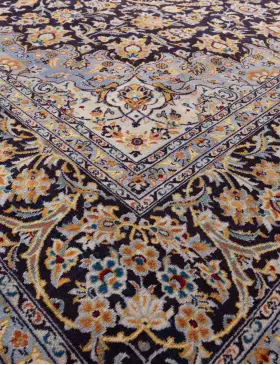 Blå Persien Kashan Patina  435 x 307 cm