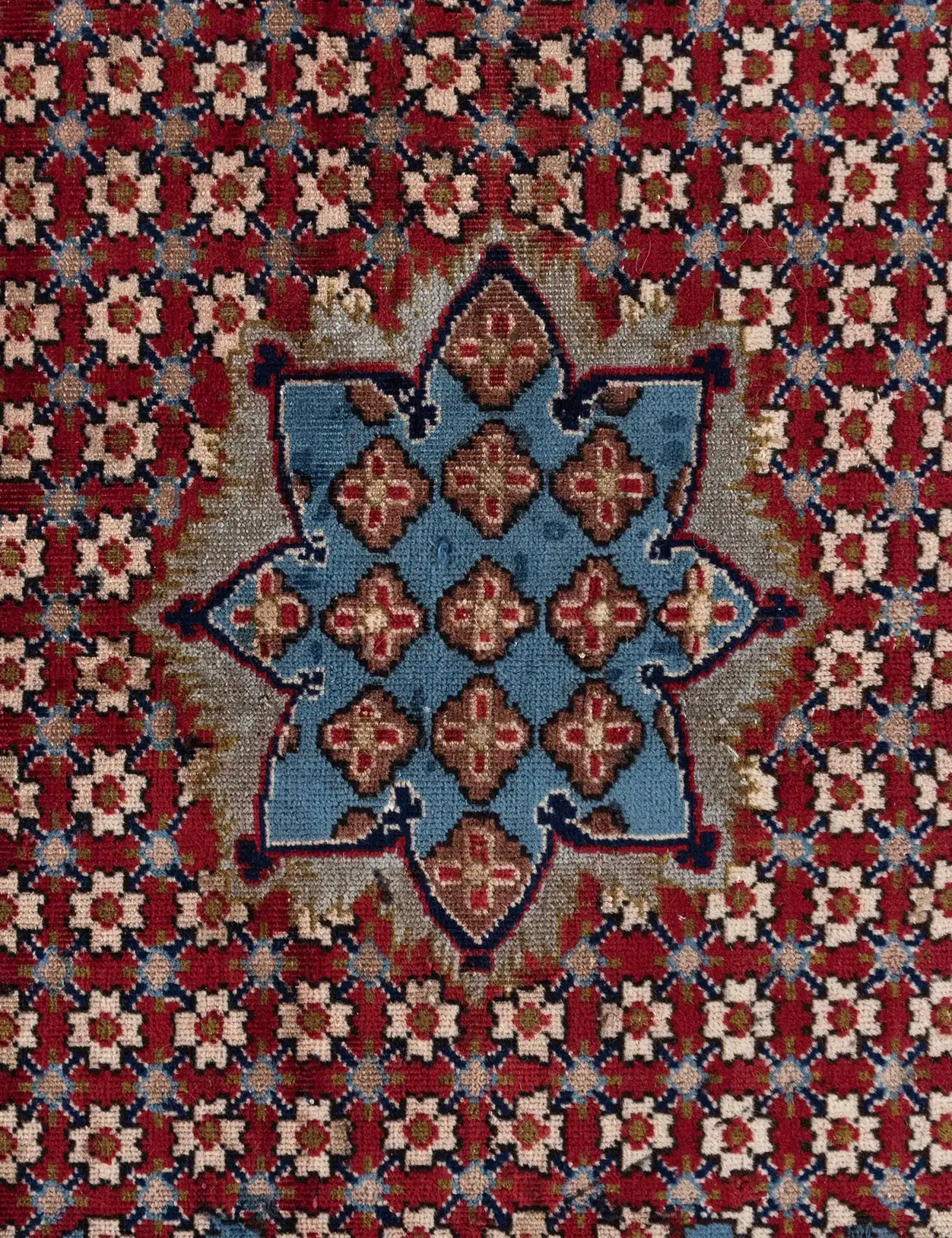 Blauw Perzië Kashan Patina 388 x 280 cm - Uniek handgemaakt tapijt