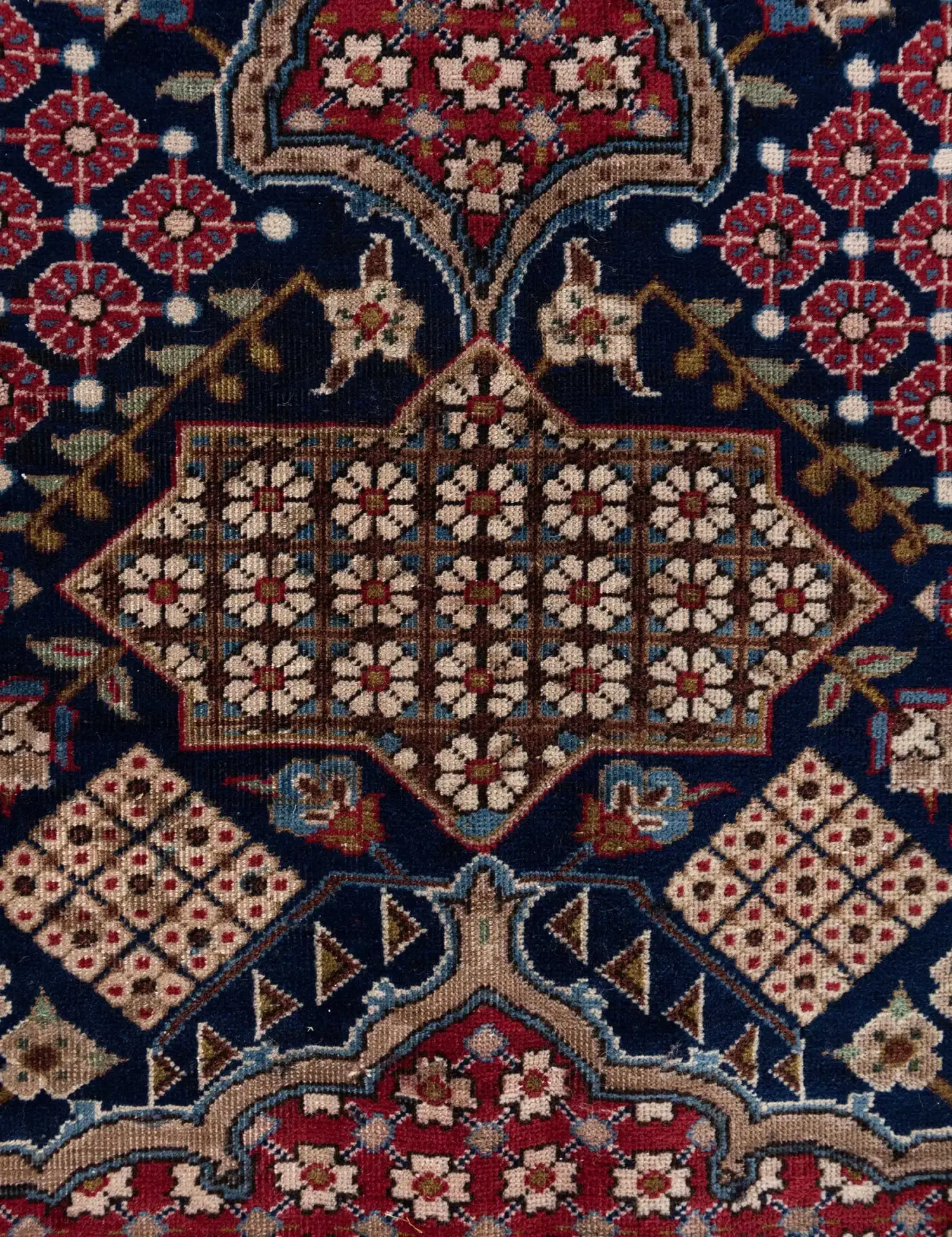 Blauw Perzië Kashan Patina 388 x 280 cm - Uniek handgemaakt tapijt