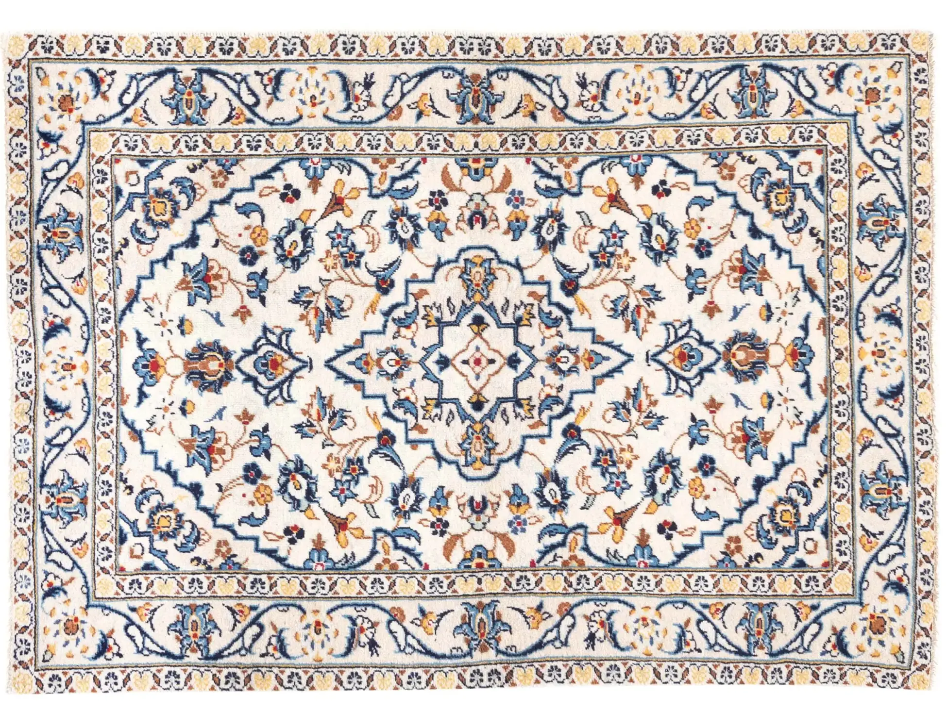 Beige Persa Ardakan Patina  150 x 97 cm - Alfombra única hecha a mano