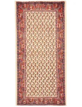 Beige Persiano Hamadan Patina 124 x 64 cm