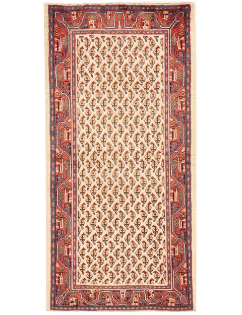 Beige Persia Hamadan Patina 124 x 64 cm