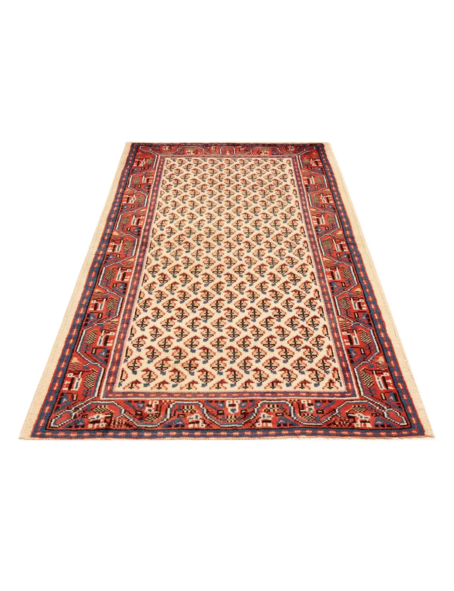 Beige persia Hamadan Patina 124 x 64 cm - Unikt håndlaget teppe