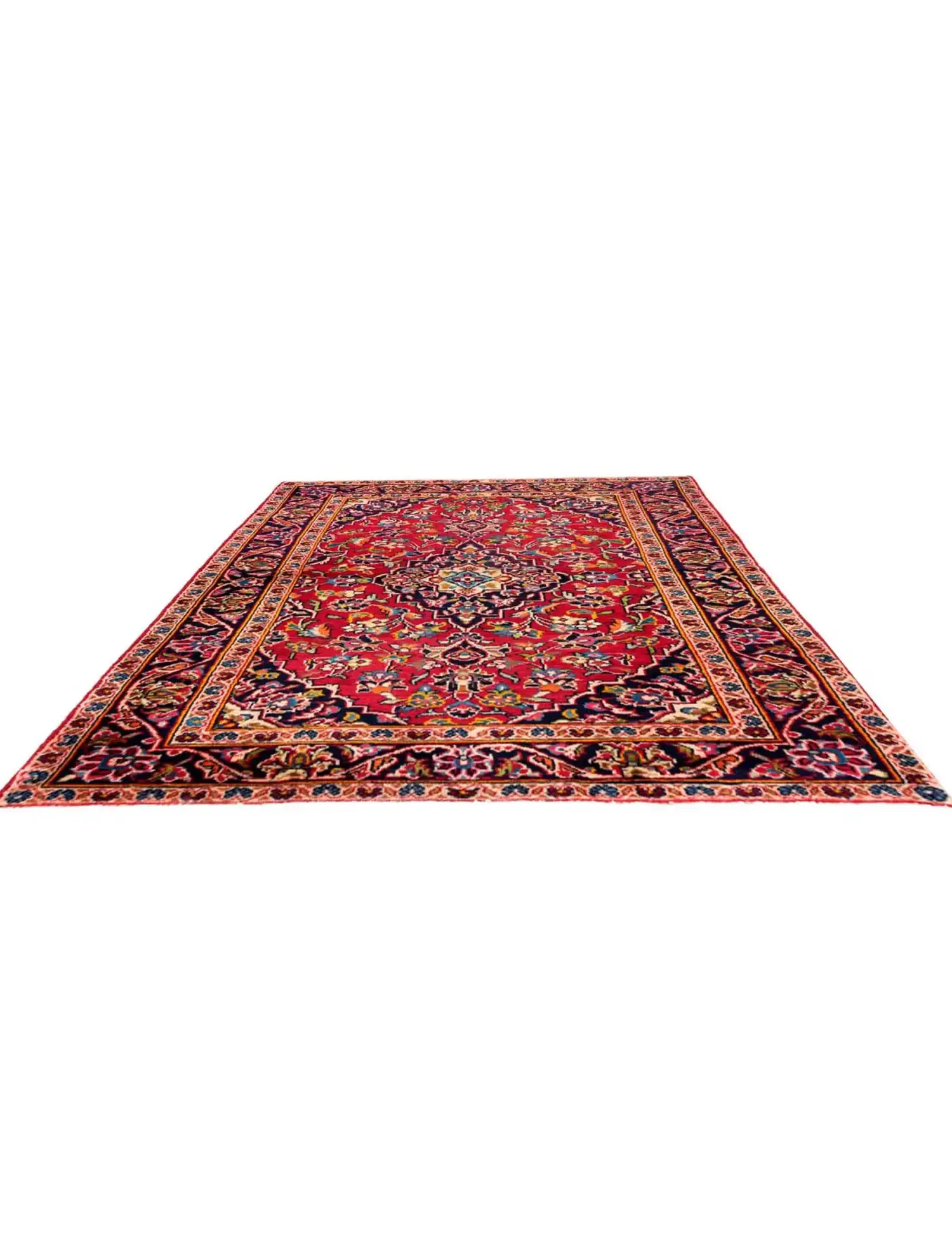 Rot Persien Ardakan Patina 150 x 92 cm - Einzigartiger handgefertigter Teppich