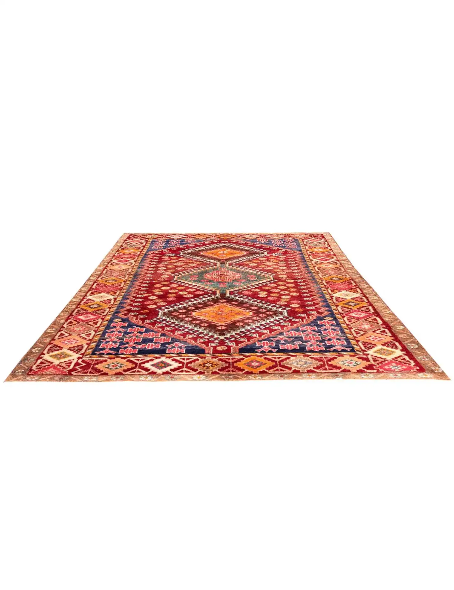 Rosso Persiano Shiraz Patina 225 x 150 cm - Tappeto unico fatto a mano
