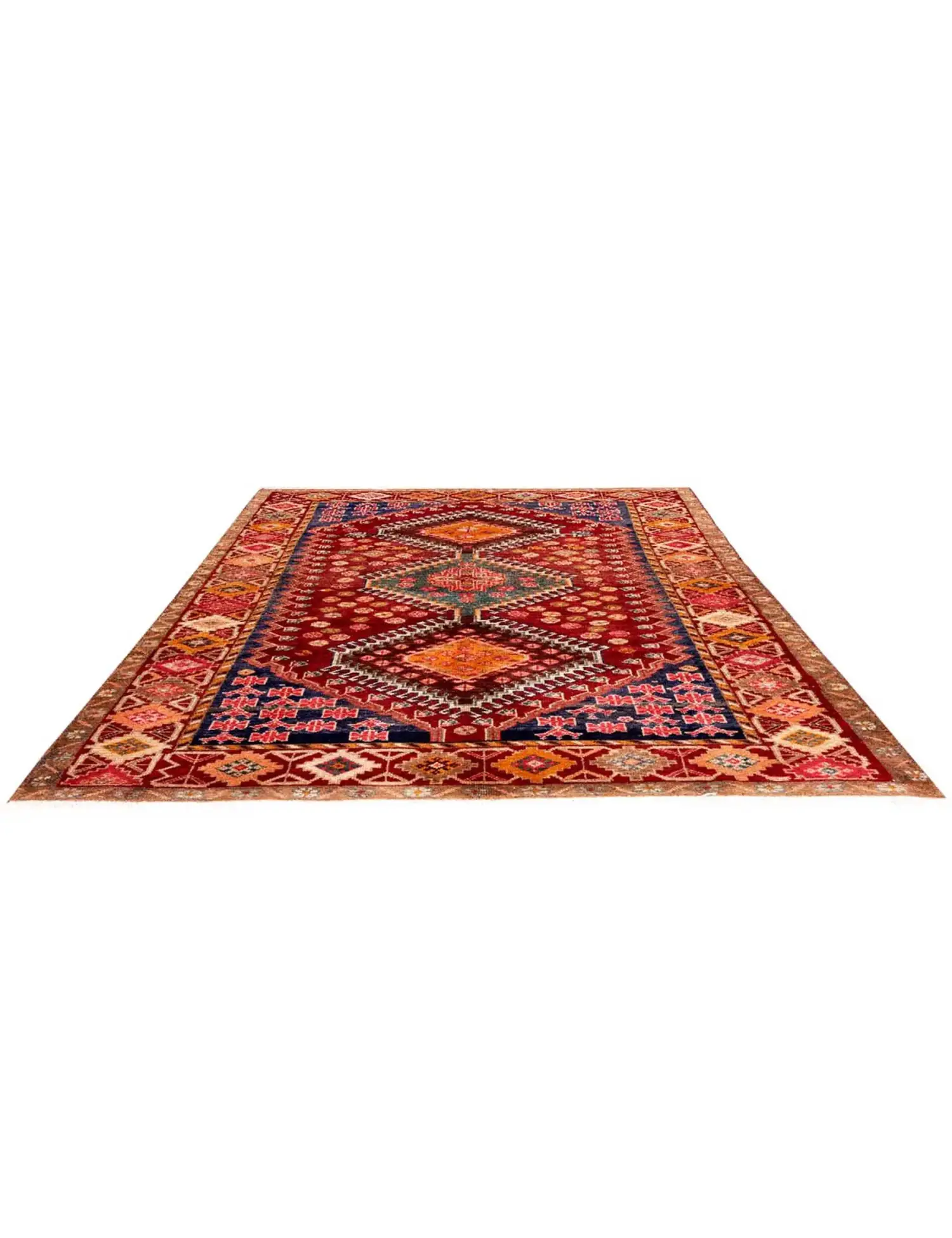 Rosso Persiano Shiraz Patina 225 x 150 cm - Tappeto unico fatto a mano
