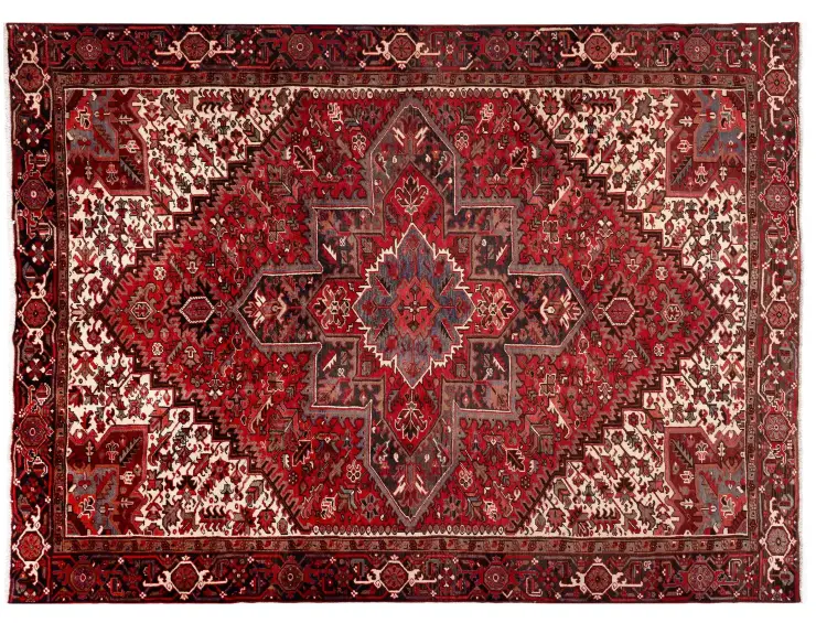 Rød Persien Heriz 323 x 266 cm