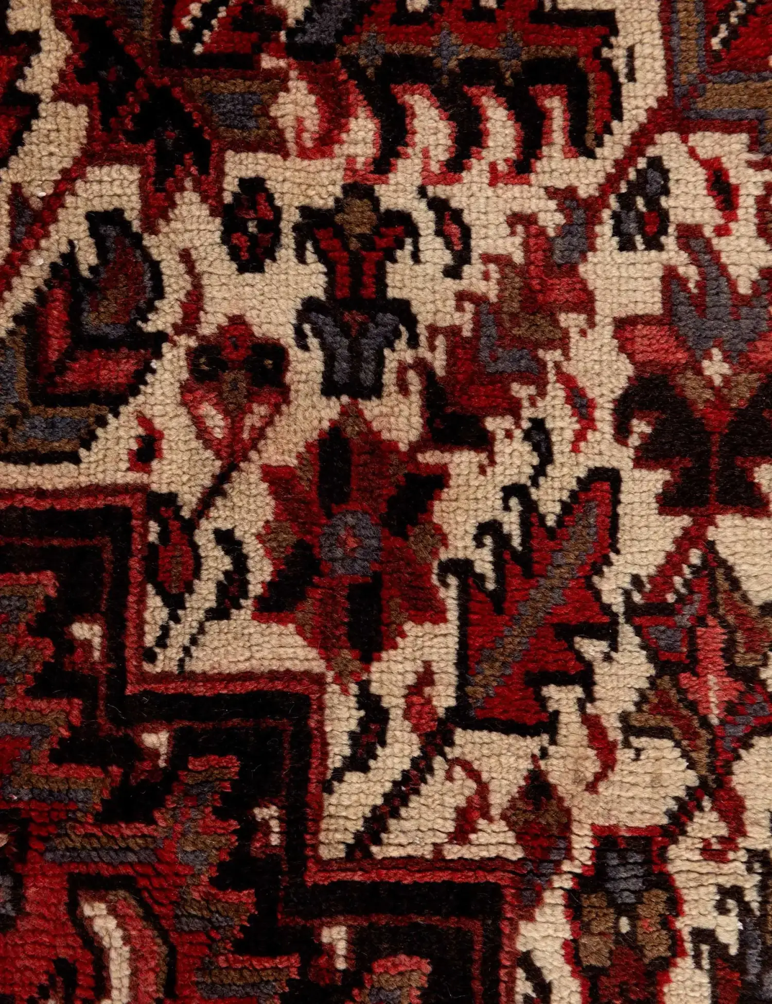 Rot Persien Heriz 323 x 266 cm - Einzigartiger handgefertigter Teppich