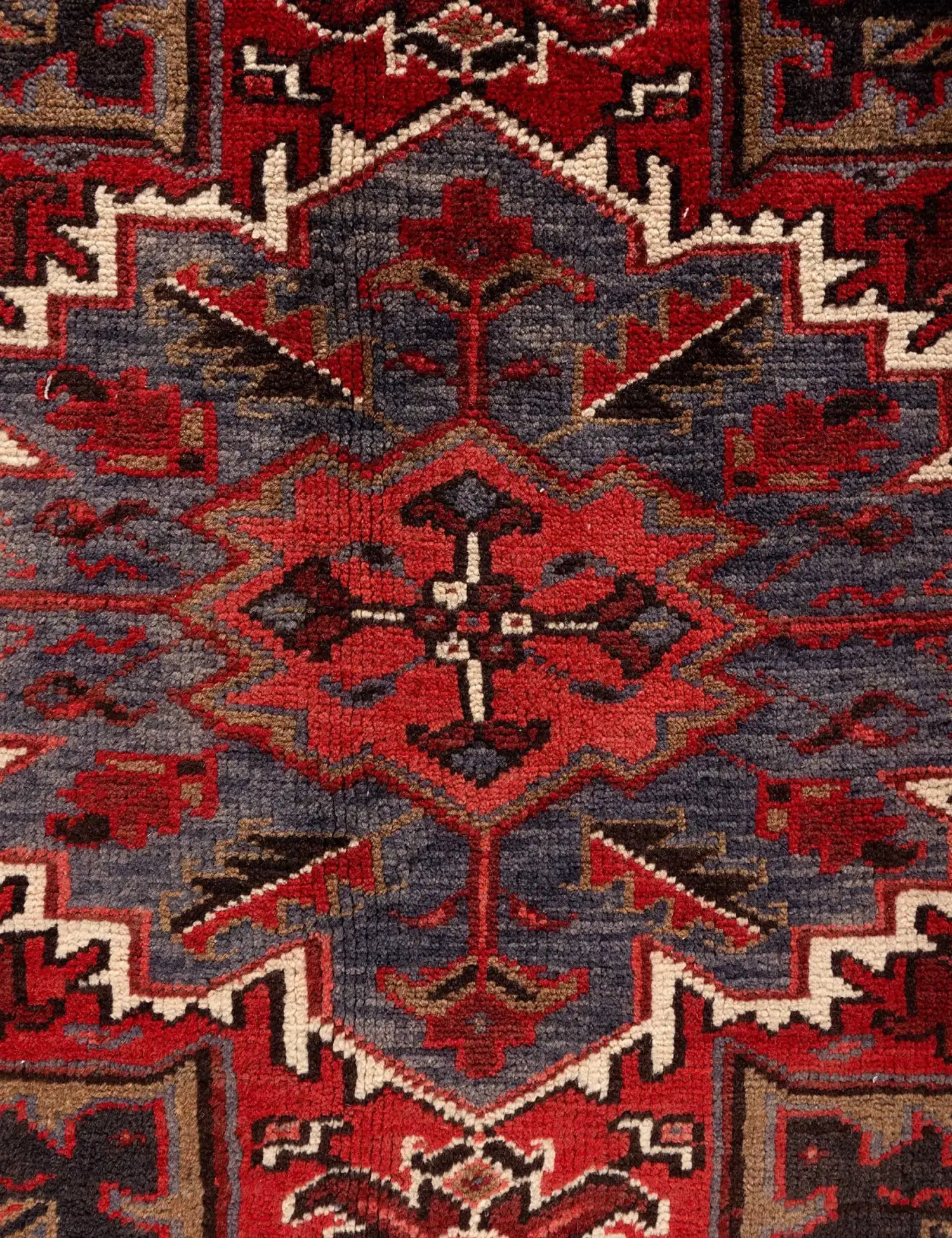 Rot Persien Heriz 323 x 266 cm - Einzigartiger handgefertigter Teppich