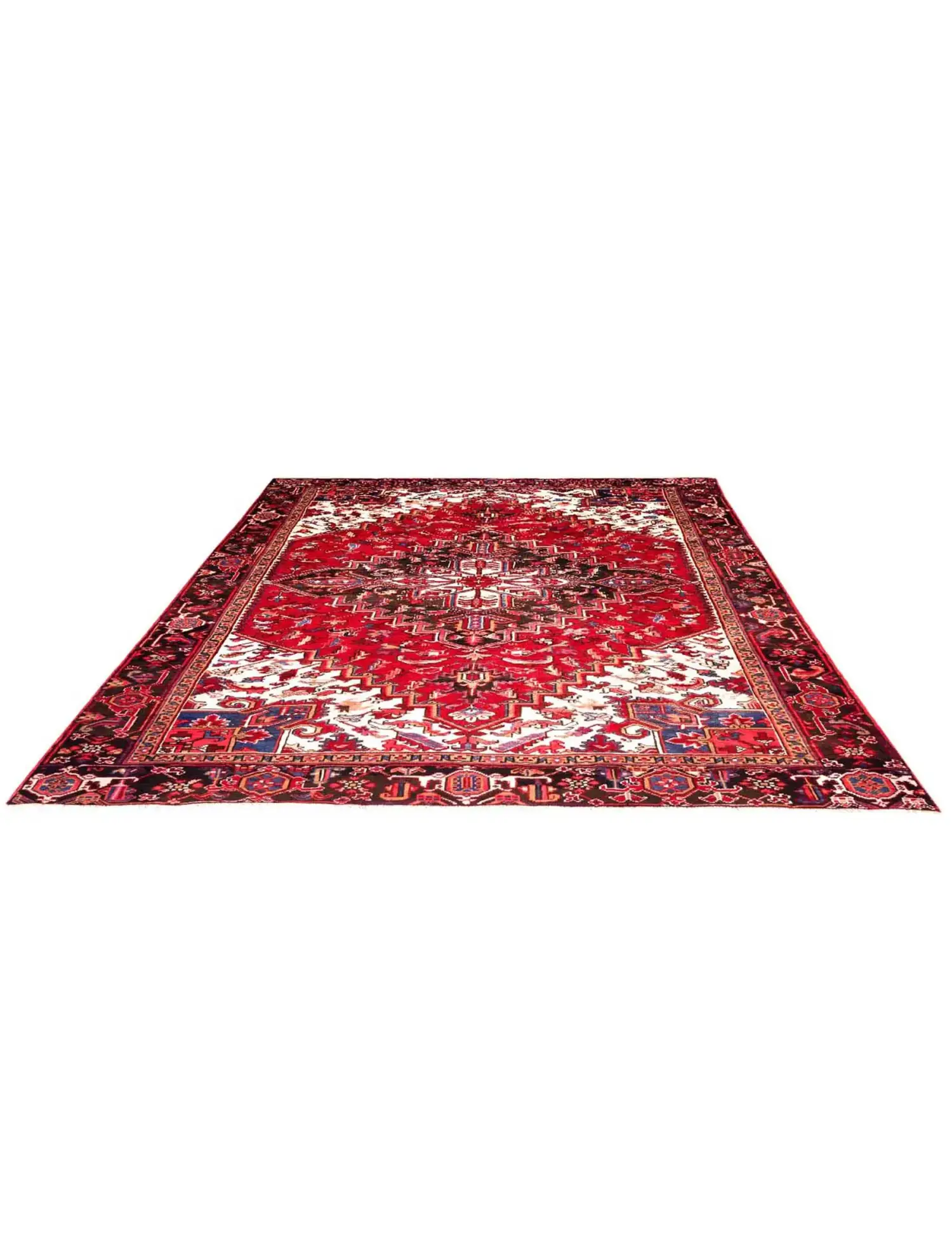 Rot Persien Heriz 282 x 204 cm - Einzigartiger handgefertigter Teppich