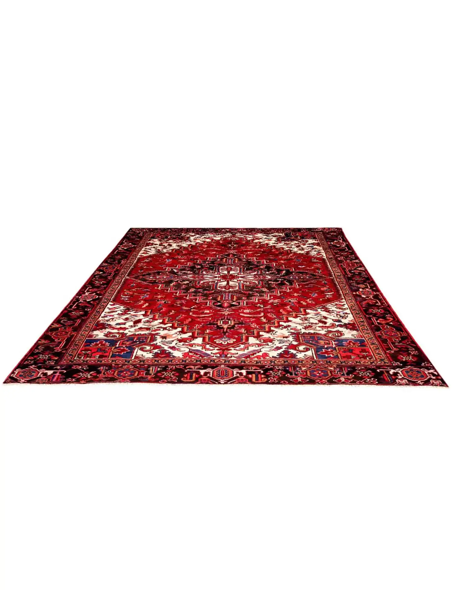Rot Persien Heriz 282 x 204 cm - Einzigartiger handgefertigter Teppich