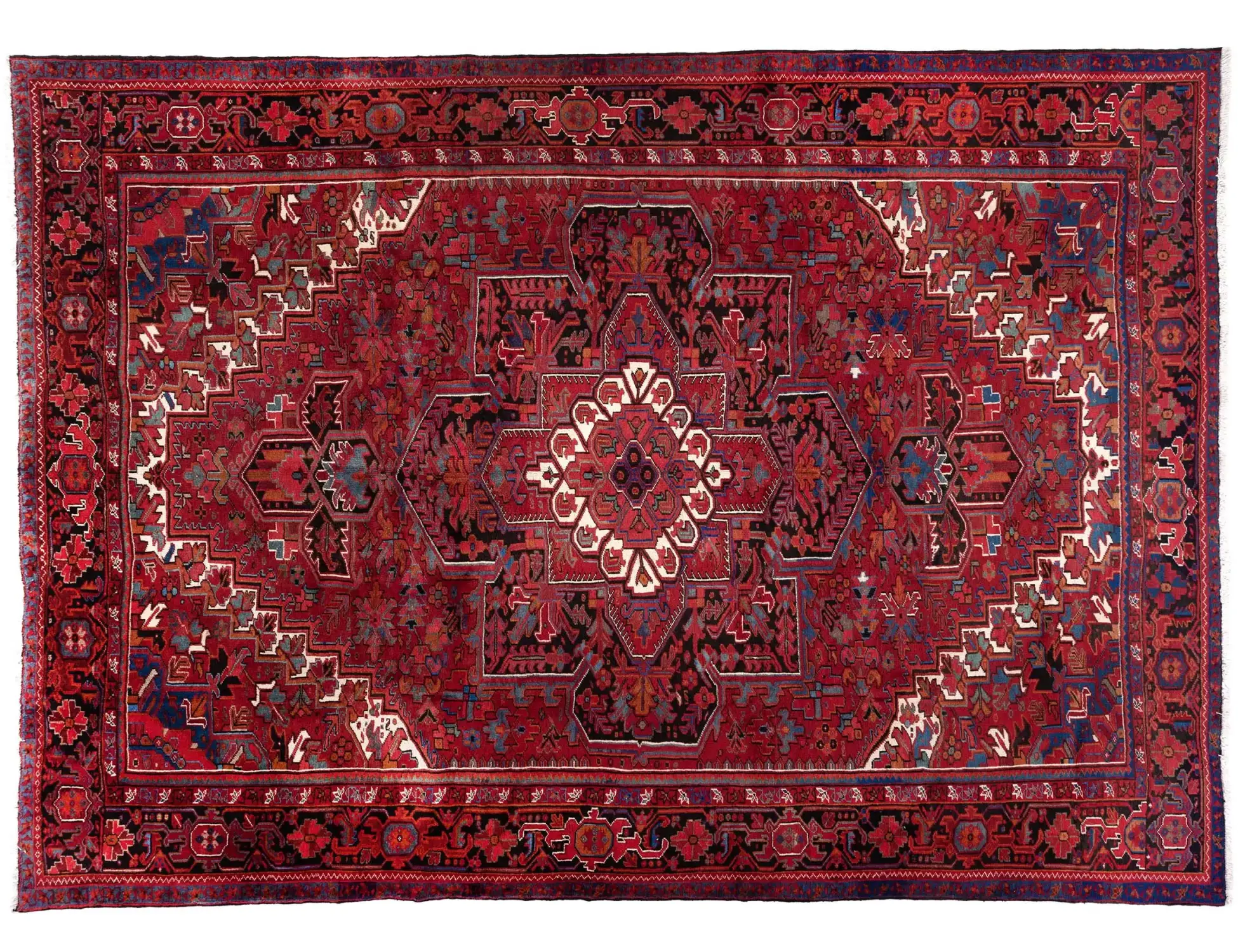 Rot Persien Heriz 370 x 307 cm
