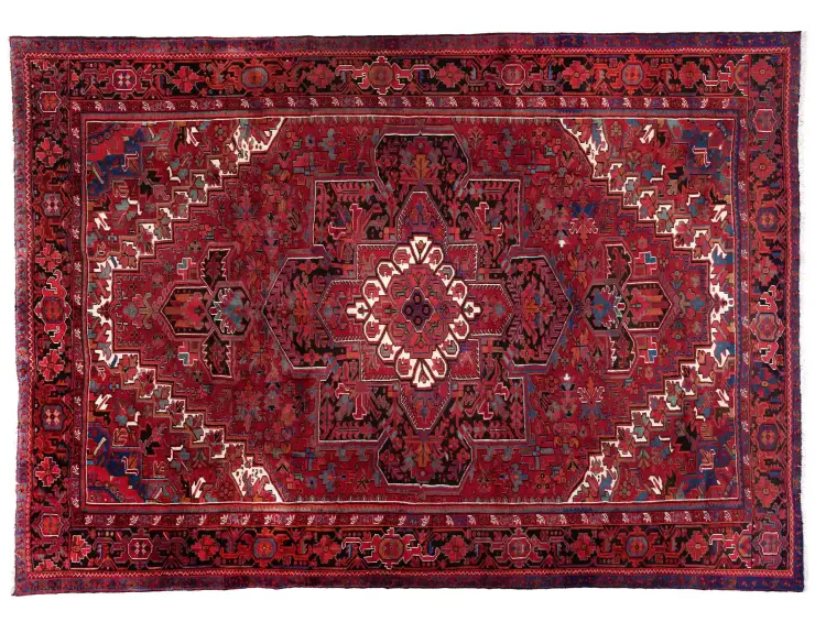 Rød persia Heriz 370 x 307 cm