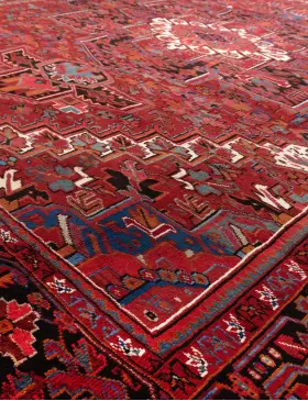 Rood Perzië Heriz  370 x 307 cm