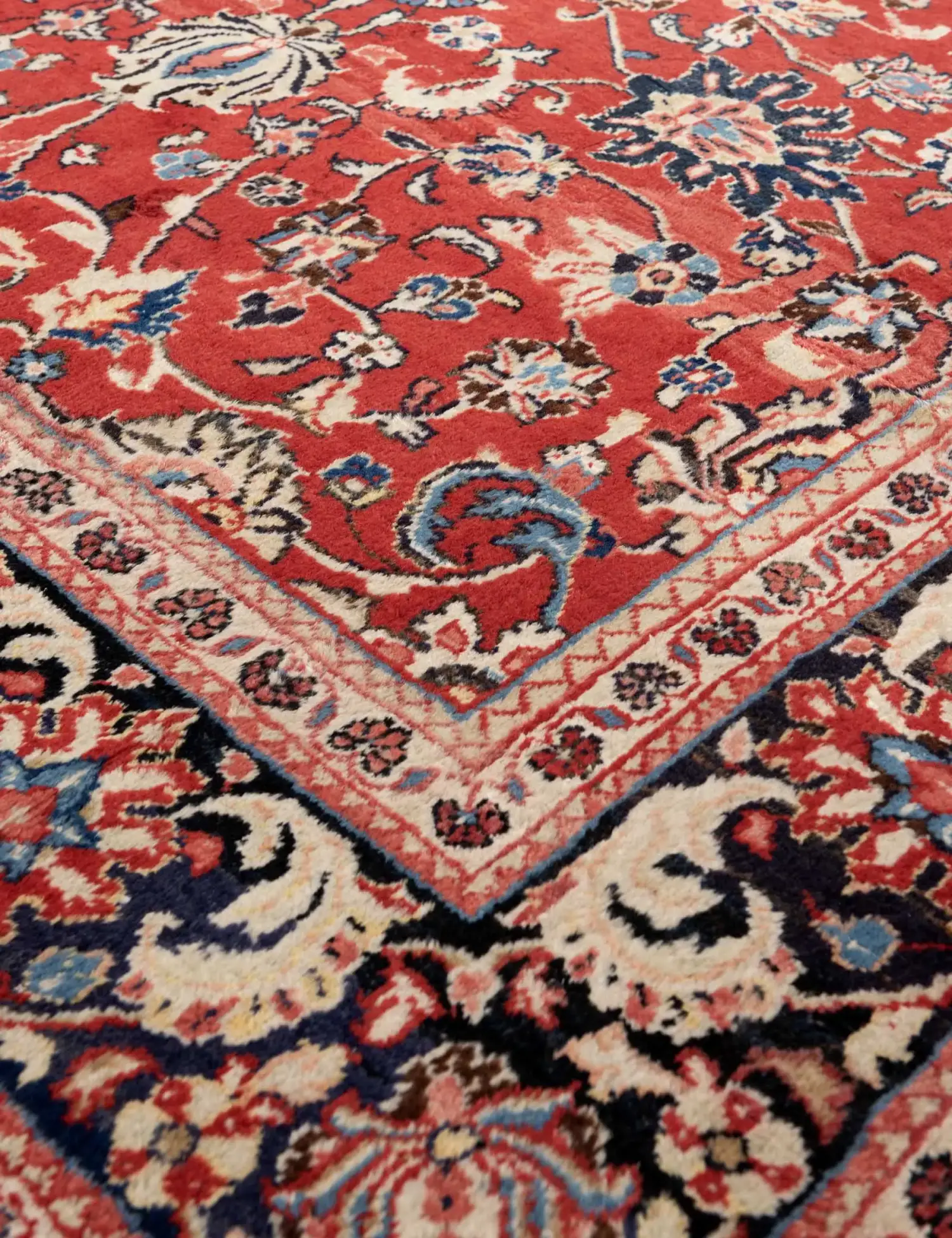 Rot Persien Mahal 312 x 207 cm - Einzigartiger handgefertigter Teppich