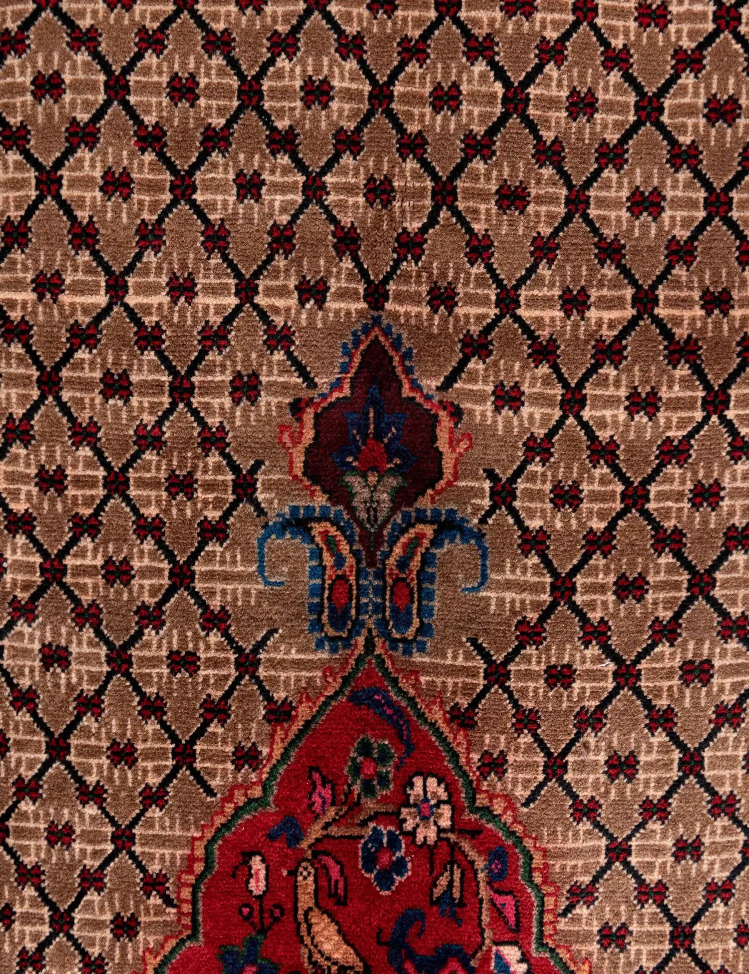 Rot Persien Hamadan 290 x 150 cm - Einzigartiger handgefertigter Teppich