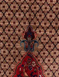 Red  Persia Hamadan  290 x 150 cm