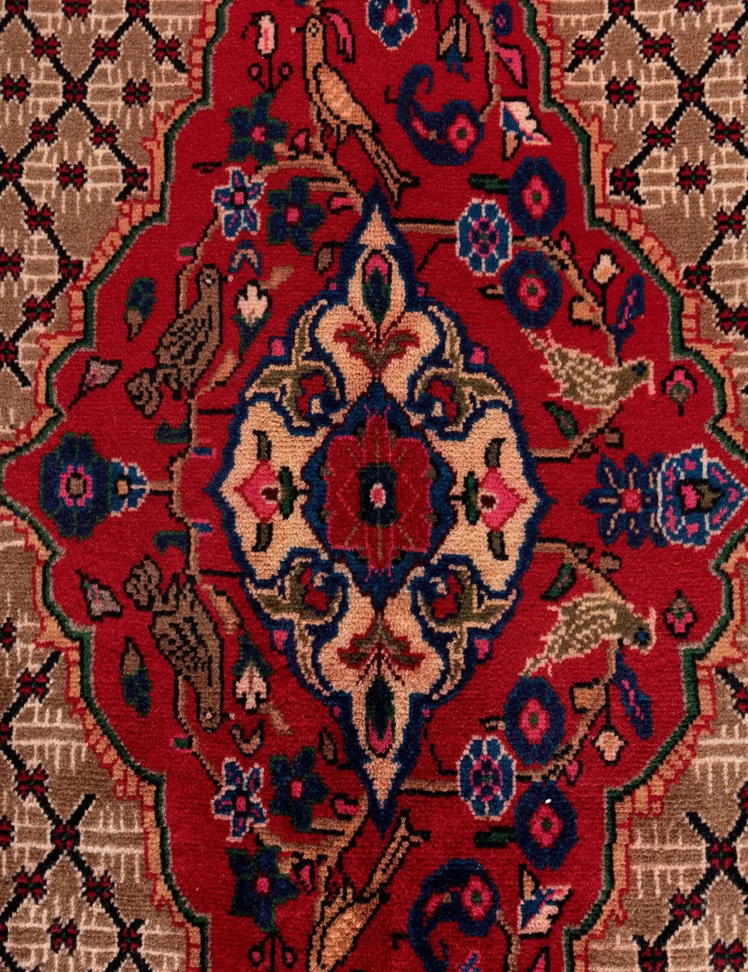 Rot Persien Hamadan 290 x 150 cm - Einzigartiger handgefertigter Teppich