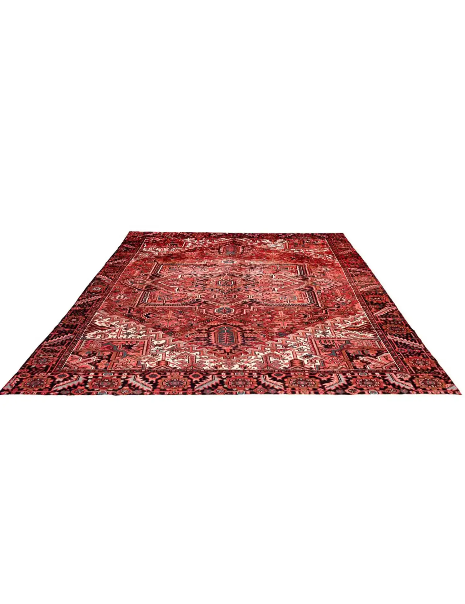 Punainen Persia Heriz 400 x 294 cm - Ainutlaatuinen käsintehty matto