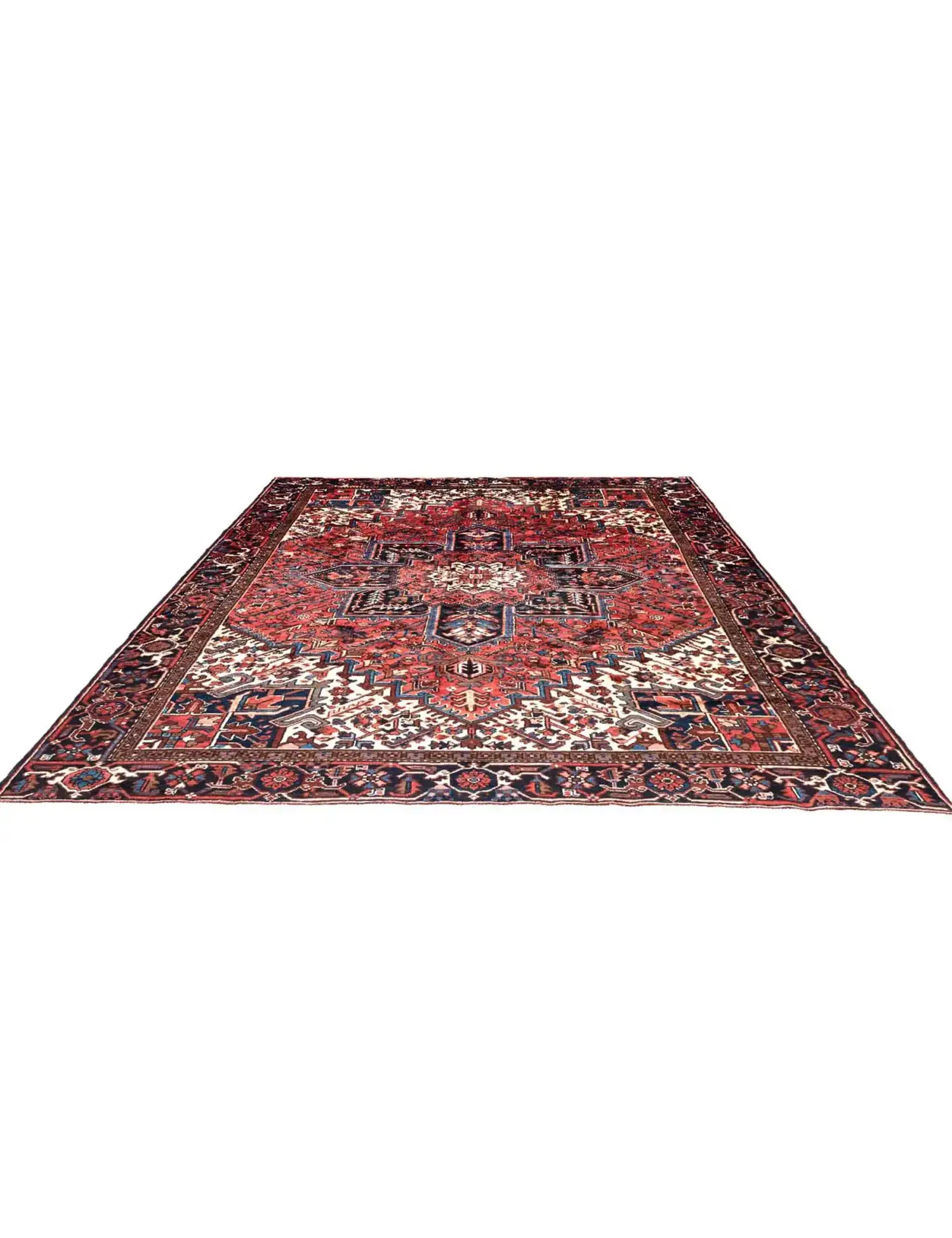Rot Persien Heriz 317 x 233 cm - Einzigartiger handgefertigter Teppich