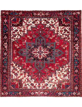 Rød Persien Heriz  262 x 232 cm