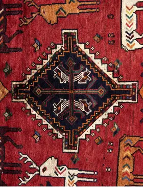Rood Perzië Shiraz 274 x 197 cm - view 4