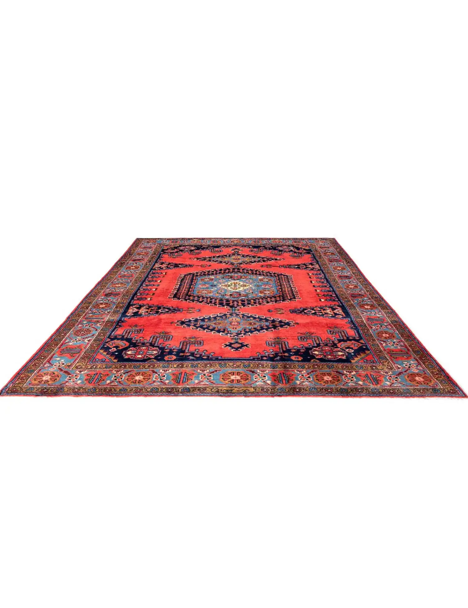 Rot Persien Vis 322 x 200 cm - Einzigartiger handgefertigter Teppich