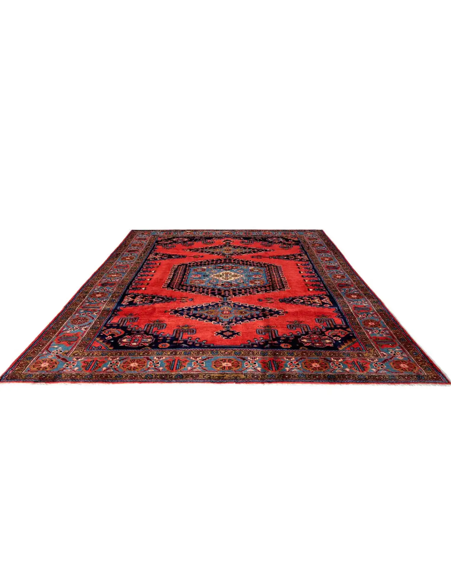 Rot Persien Vis 322 x 200 cm - Einzigartiger handgefertigter Teppich