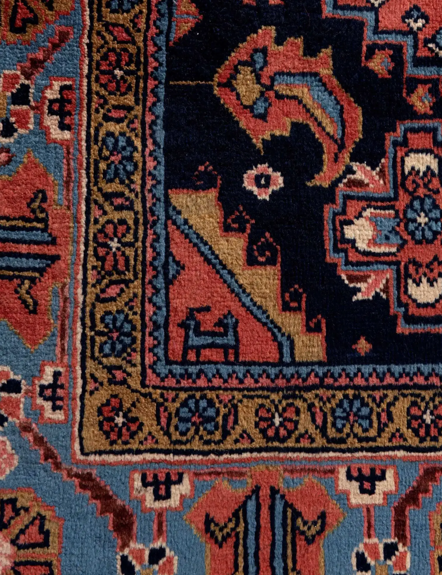 Rot Persien Vis 322 x 200 cm - Einzigartiger handgefertigter Teppich