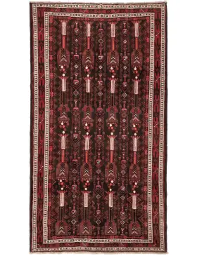 Rød Persia Hamadan  284 x 156 cm