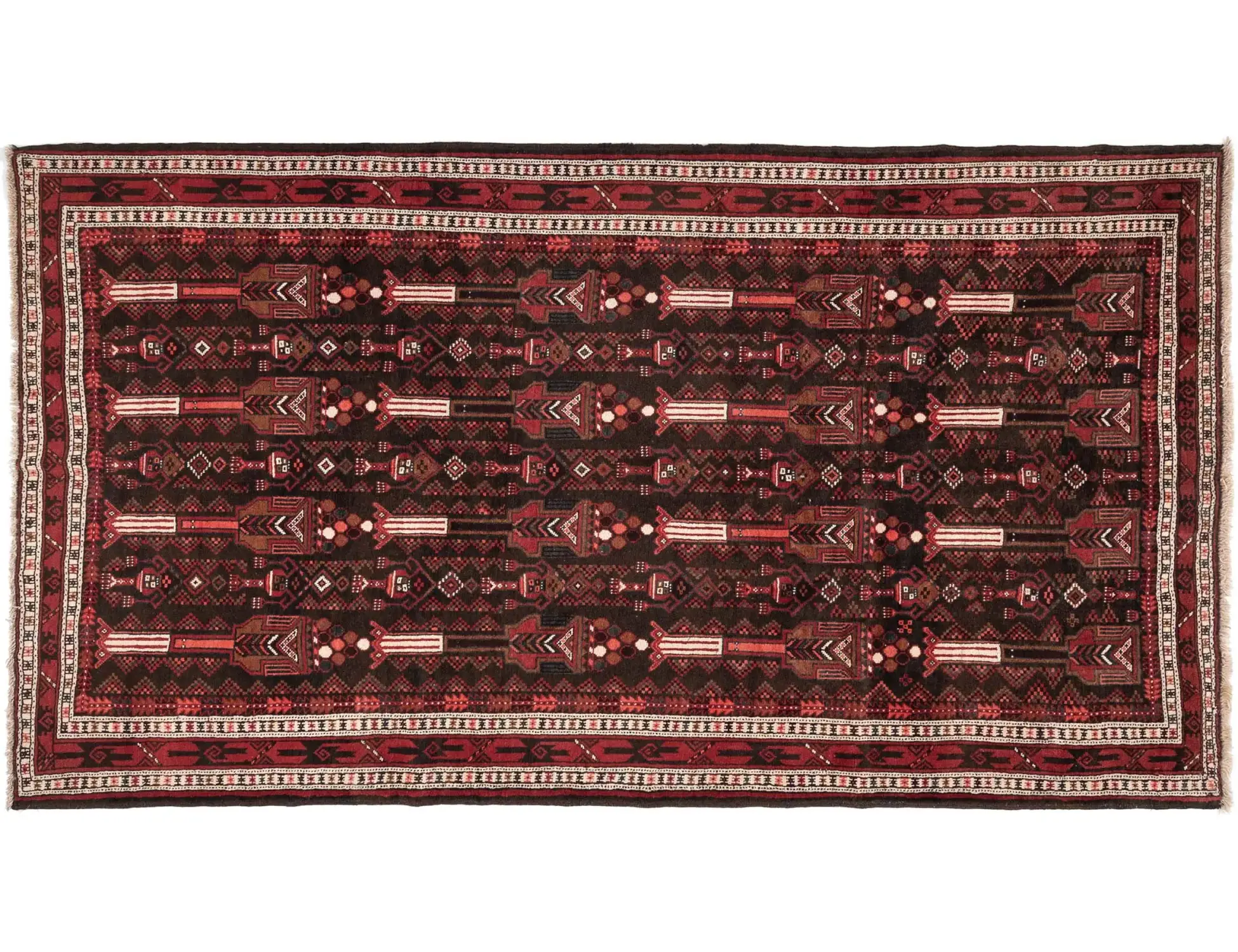 Rouge Persan Hamadan 284 x 156 cm