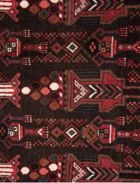 Rød Persia Hamadan  284 x 156 cm