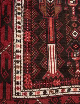 Rød Persia Hamadan  284 x 156 cm