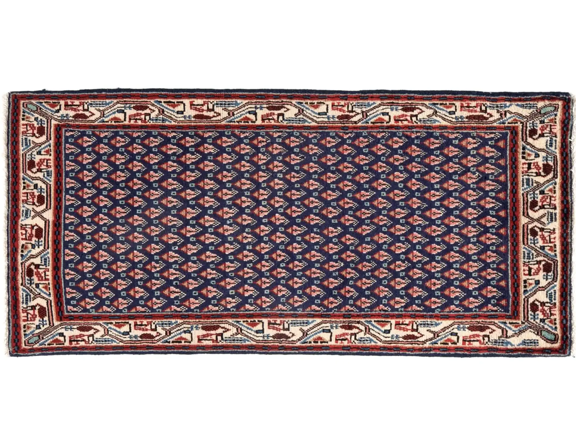 Blau Persien Hamadan 130 x 60 cm