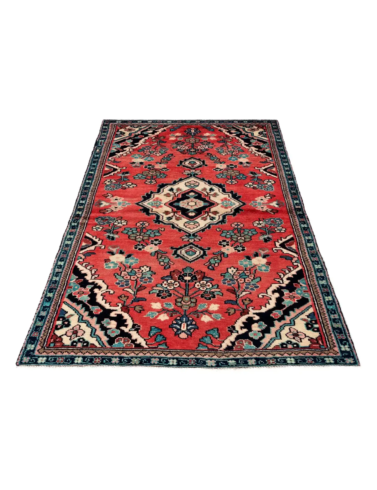Rot Persien Hamadan 176 x 95 cm - Einzigartiger handgefertigter Teppich