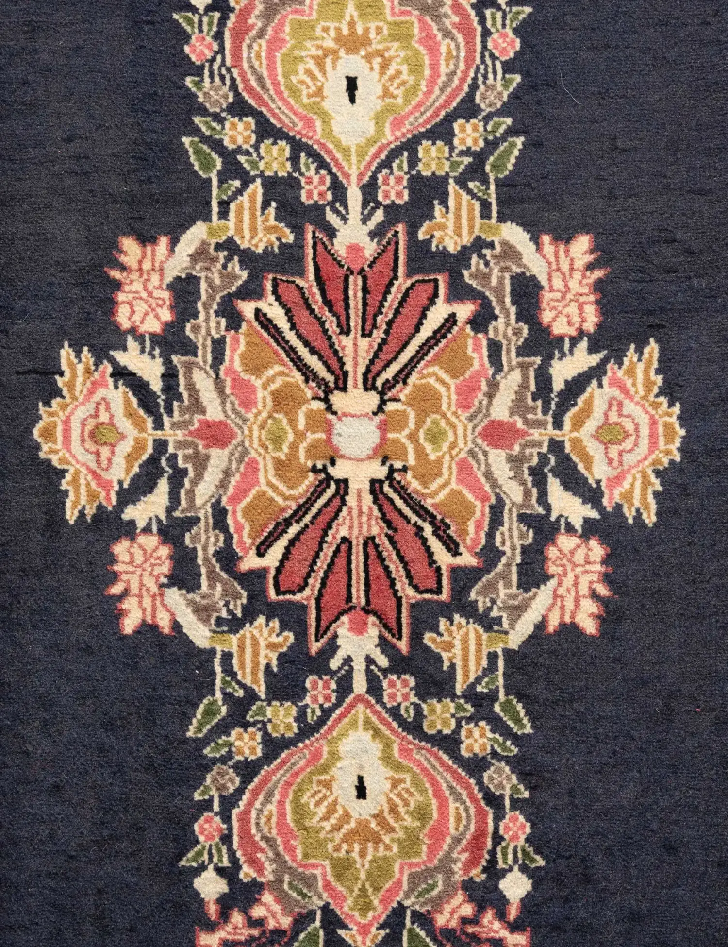 Blau Persien Keshan 86 x 65 cm - Einzigartiger handgefertigter Teppich