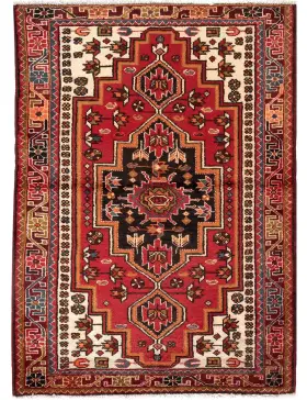 Rød Persia Hamadan  140 x 104 cm