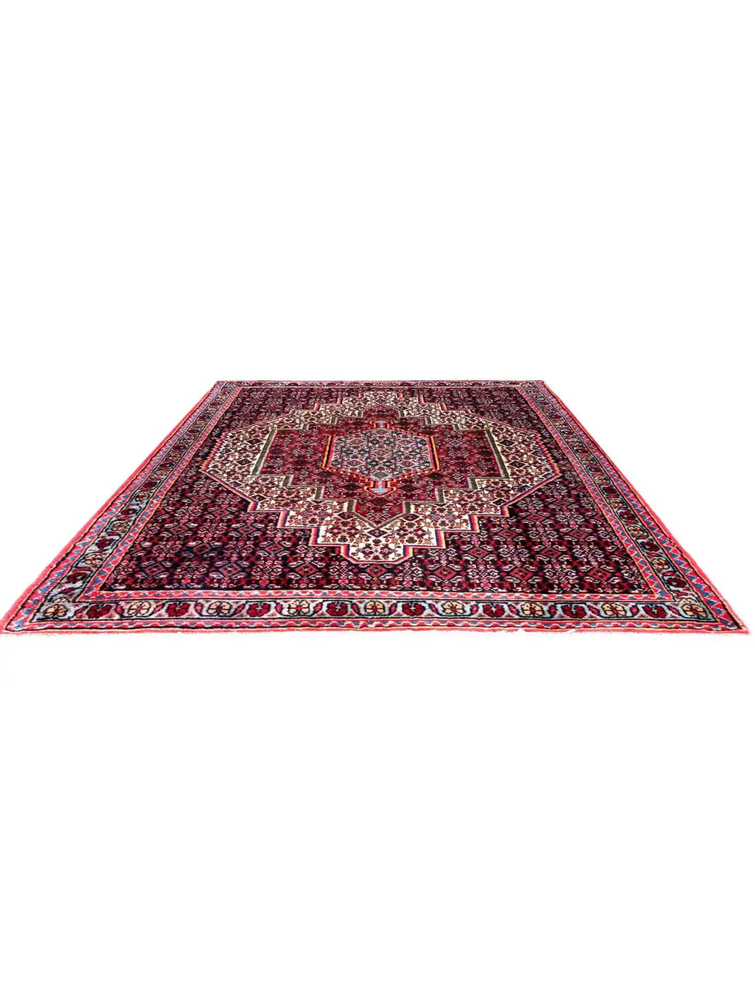 Beige Persien Hamadan 100 x 75 cm - Einzigartiger handgefertigter Teppich