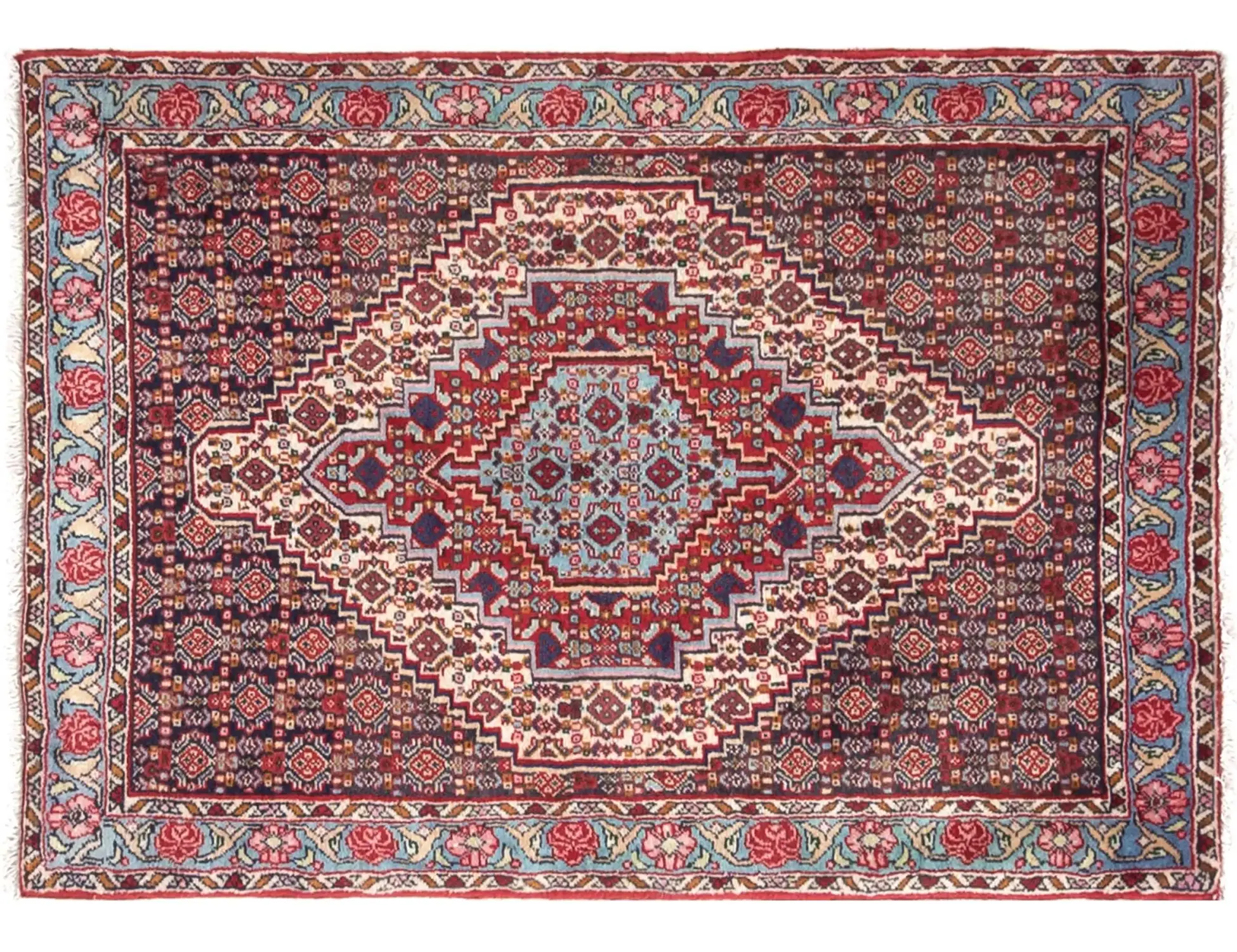 Beige Persien Hamadan 110 x 76 cm