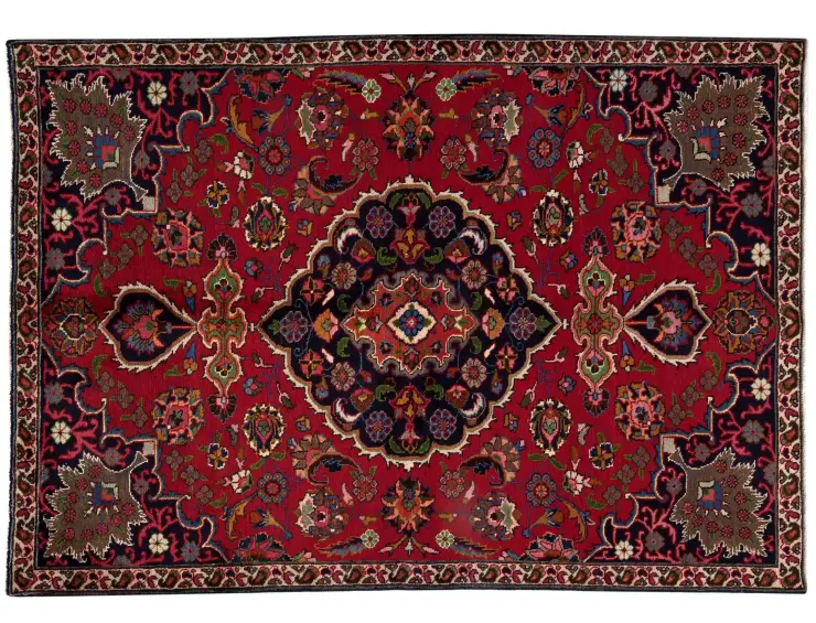Rød Persien Khorasan 242 x 155 cm