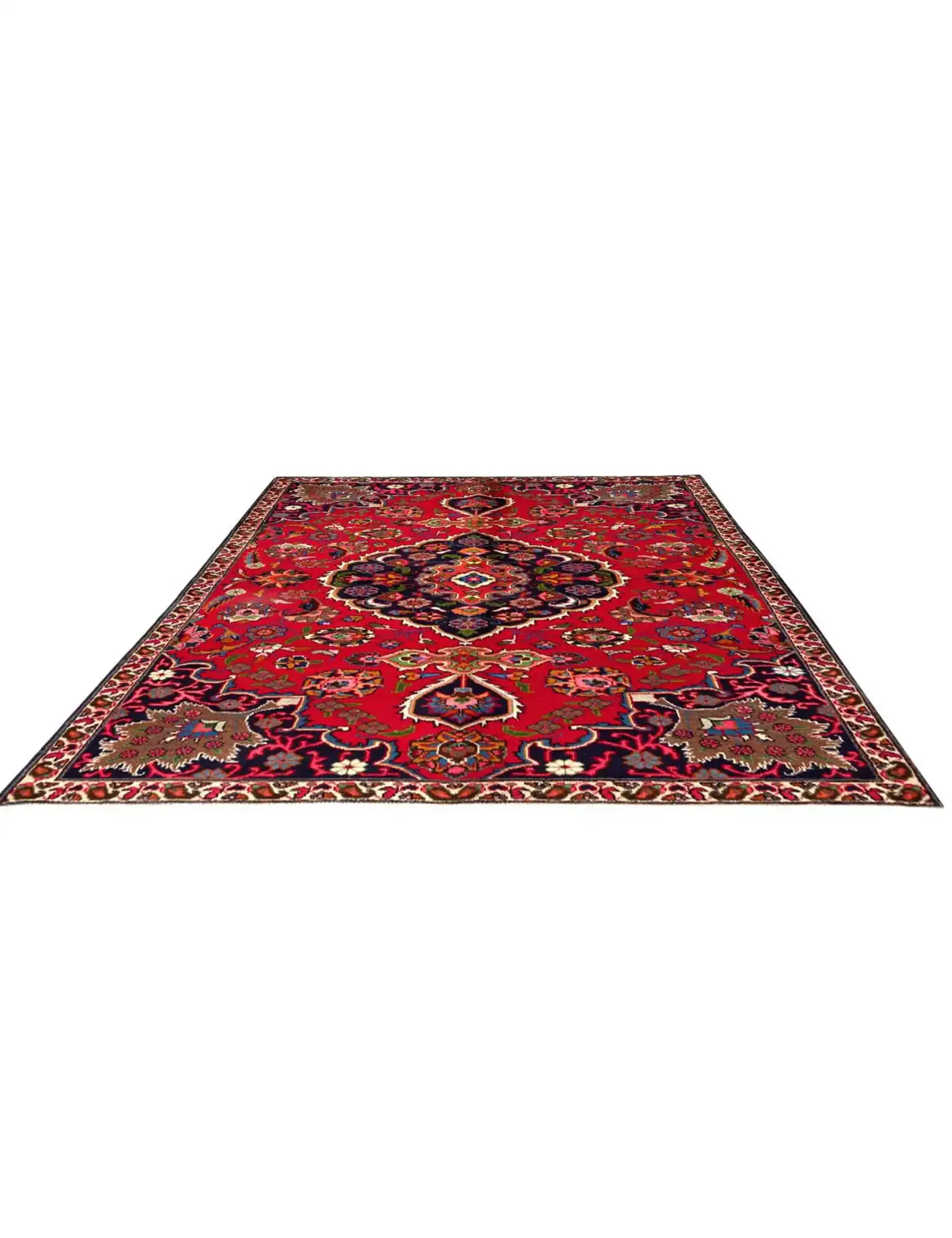 Rouge Persan Khorasan 242 x 155 cm - Tapis fait main unique