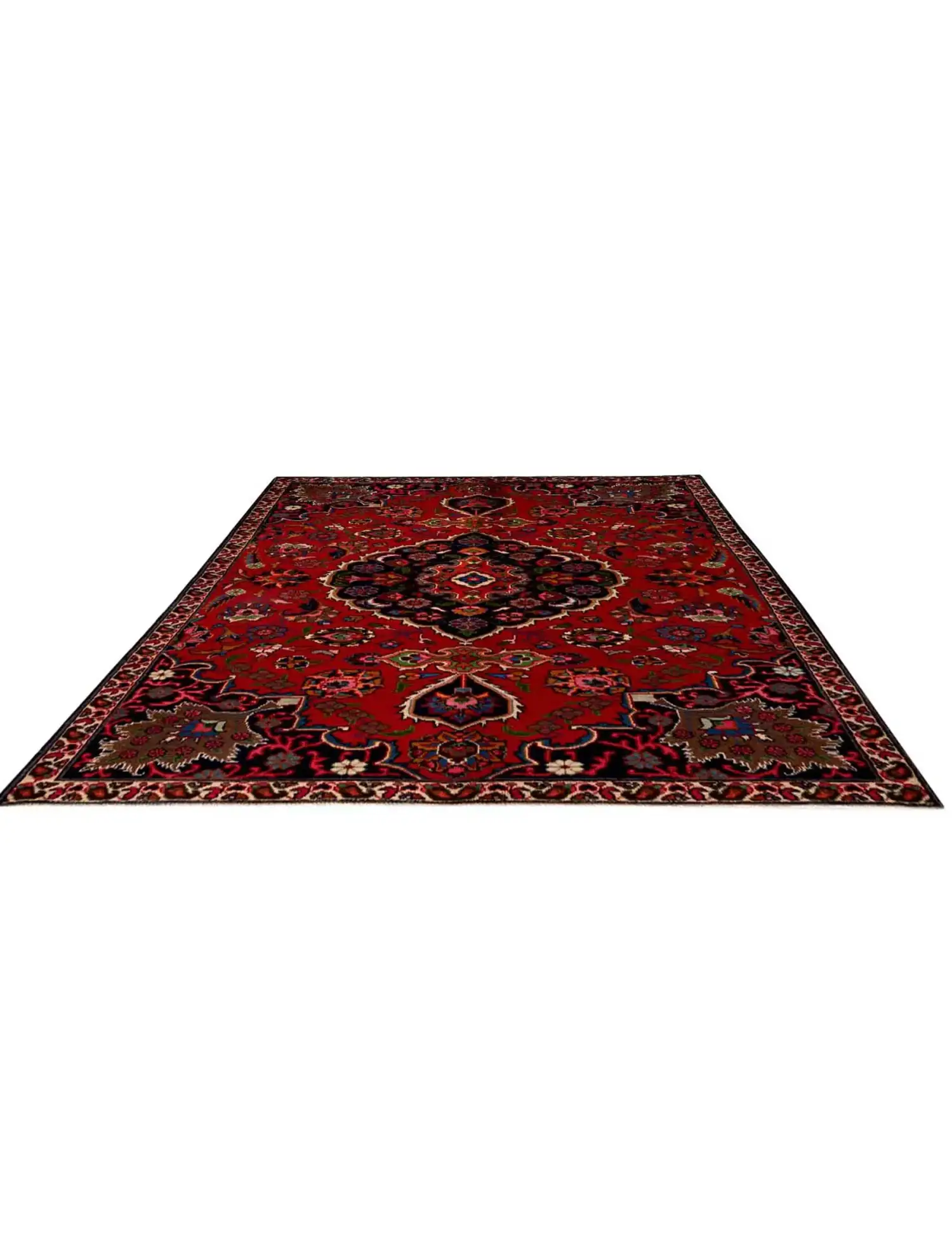 Rouge Persan Khorasan 242 x 155 cm - Tapis fait main unique