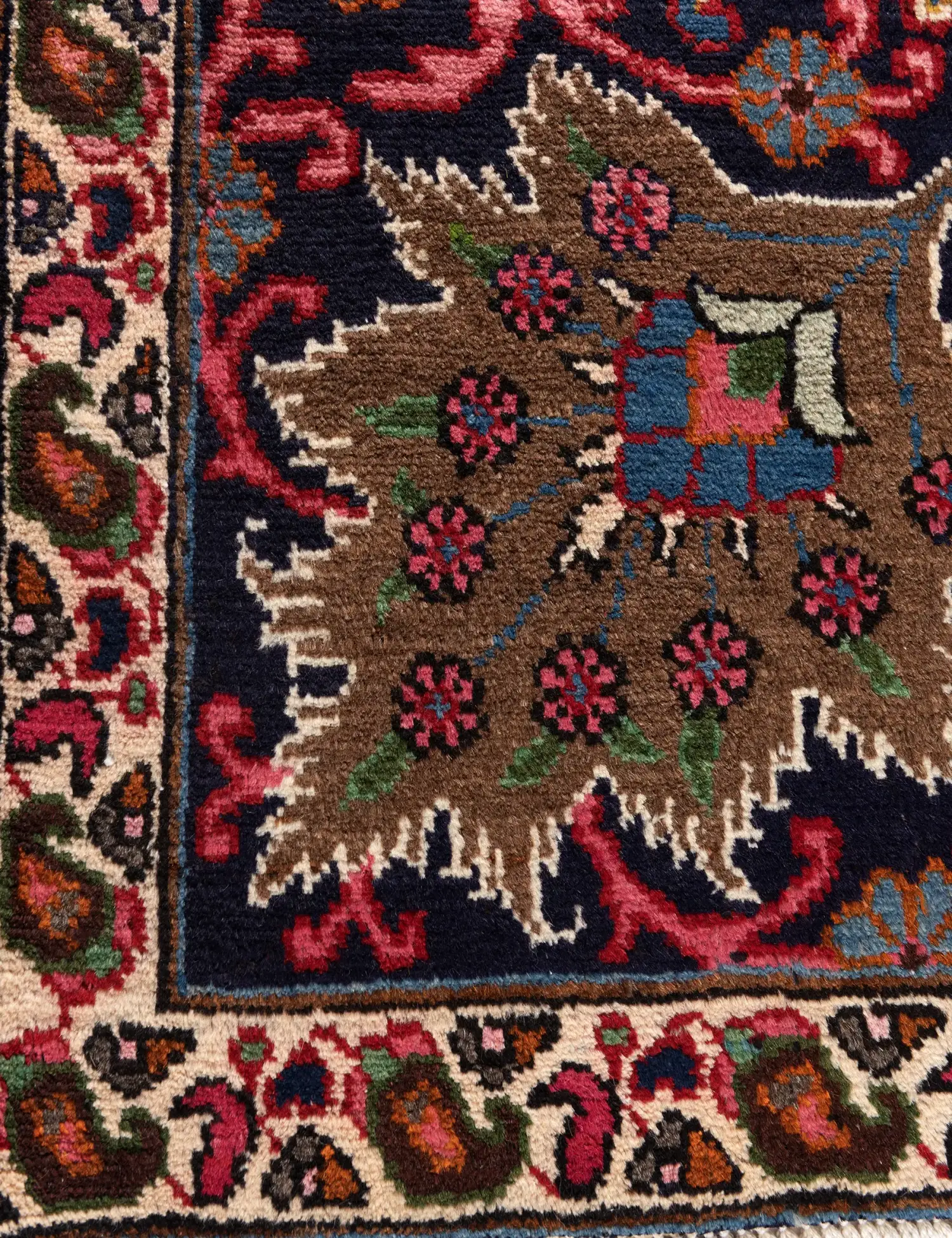 Rouge Persan Khorasan 242 x 155 cm - Tapis fait main unique