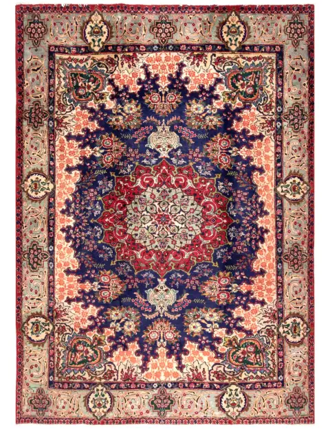 Blau Persien Tabriz  262 x 210 cm