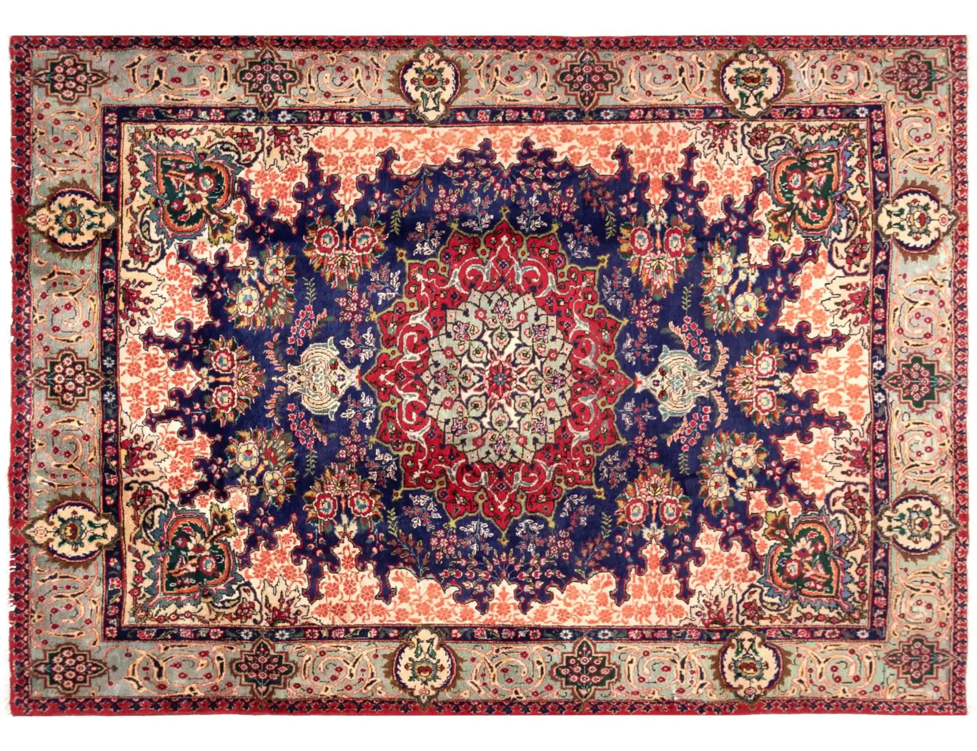 Blu Persiano Tabriz 262 x 210 cm