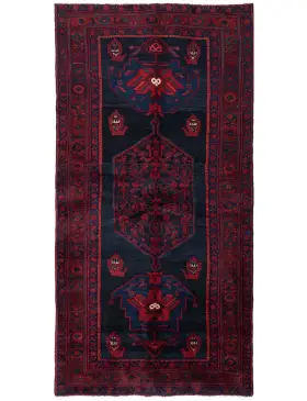 Blå Persia Hamadan  255 x 178 cm