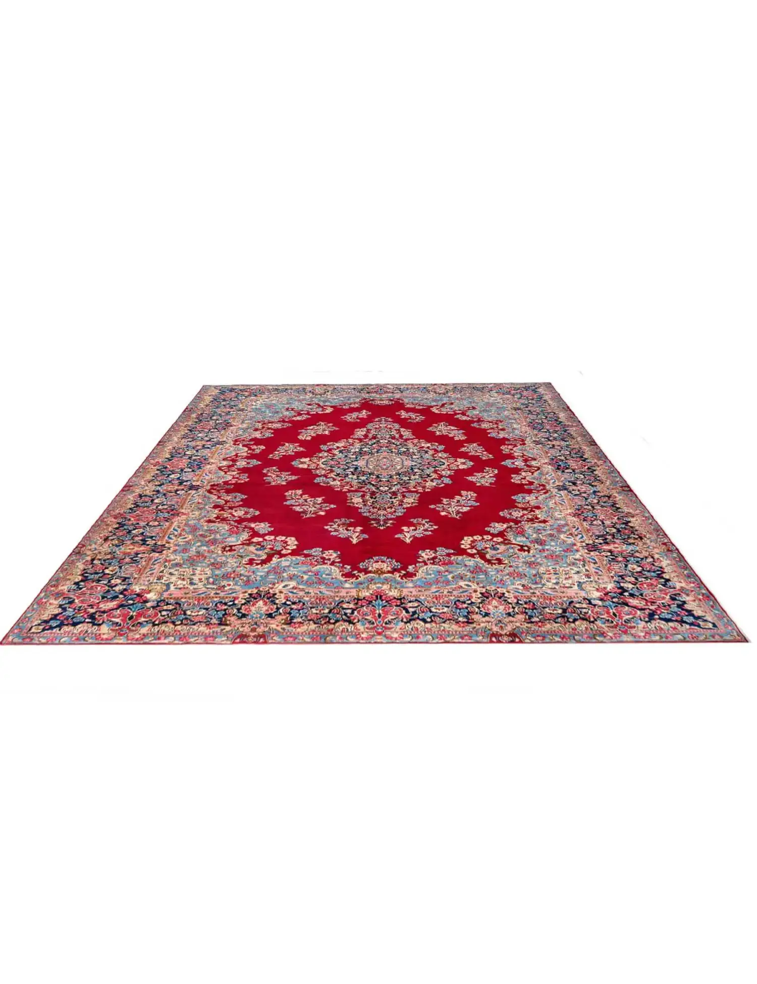Rosso Persiano Kerman  493 x 292 cm - Tappeto unico fatto a mano